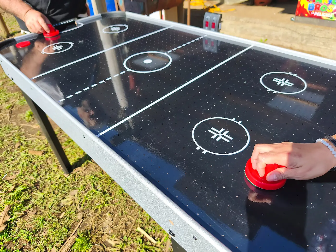 Mesa de air hockey para eventos